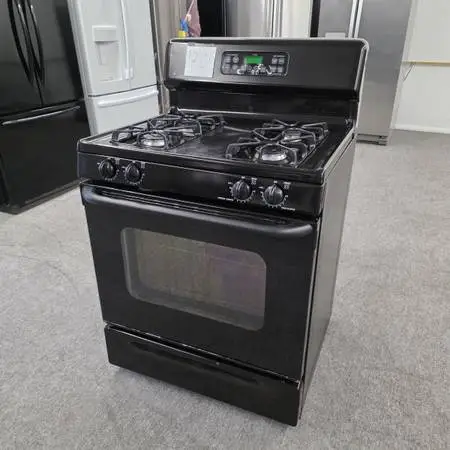 30 GE Black Gas Range