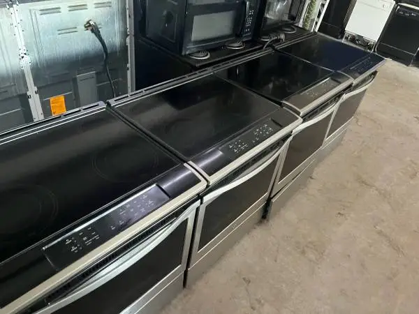 Stainless steel slide in stoves