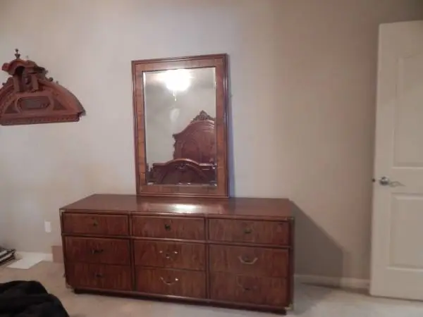 Dresser with mirror