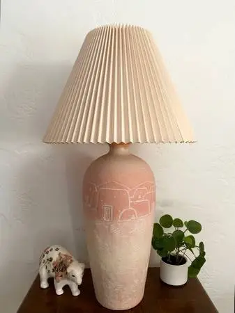 Tall Statement Table Lamp By American Lamp 1987