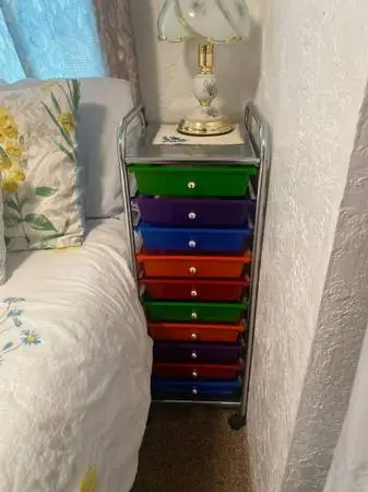 10-Drawer Rolling Storage Cart
