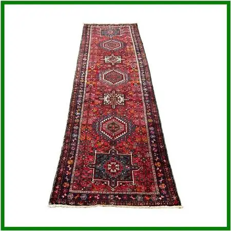 3ft 1in × 10ft 10in Karajeh Heriz Persian Rug