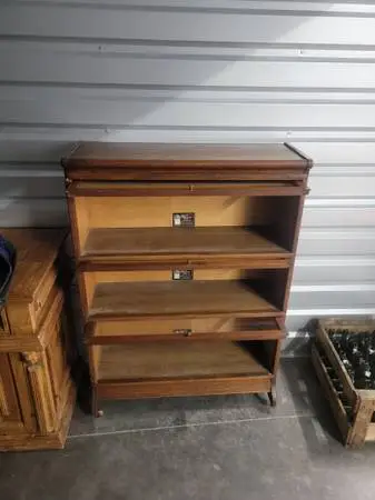 antique oak barrister bookcase