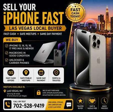 Sell Your iPhone Fast — Local Buyer Las Vegas