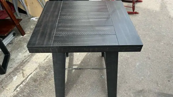 Ashley Noorbrook end&side table black finish rustic planked top L24”*W22”*H2