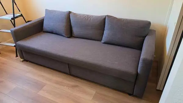 FRIHETEN Sleeper sofa, Skiftebo dark gray