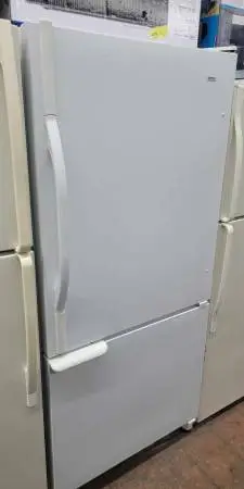 White bottom freezer frefrigerator