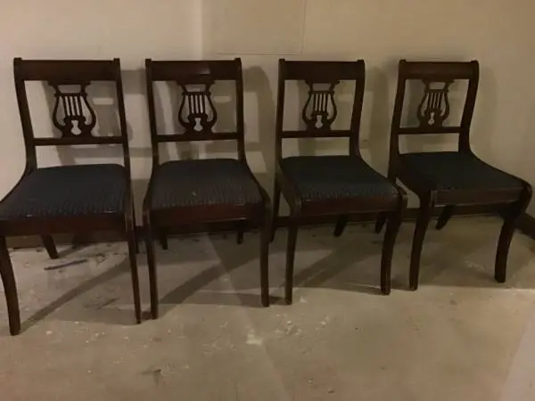 Duncan Phyfe chairs - 4 matching