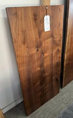 Price drop! Elegant slab tabletop, solid black walnut