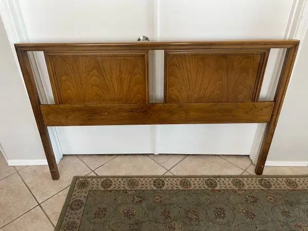 Vintage Honey Oak Queen Size Headboard