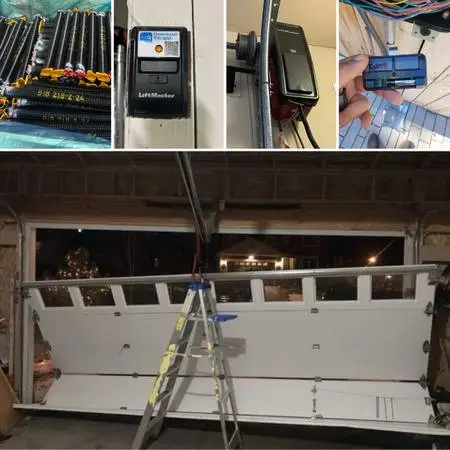 Garage Door Opener Spring Off track Electric Gate Motor Repair Replace 24/7