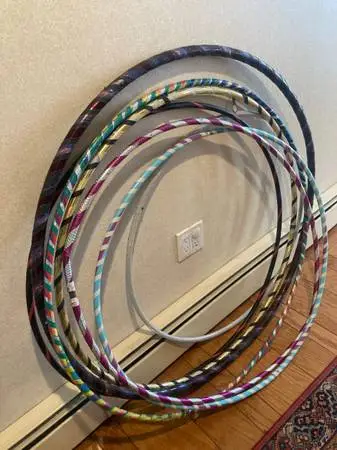 BUNCH OF HULA HOOPS (7) IN GOOD CONDITION