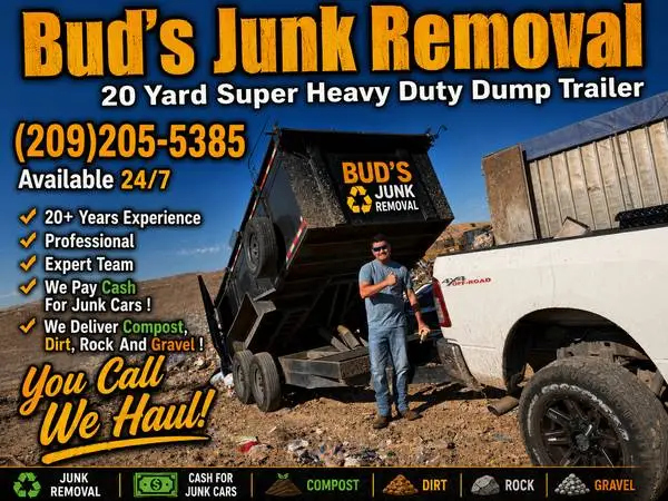 24/7 JUNK REMOVAL/TRASH HAULING SERVICES (209)205-5385