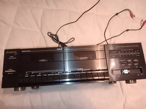 Vintage Mitsubishi MGA Stereo Double Cassette Deck M-T2200
