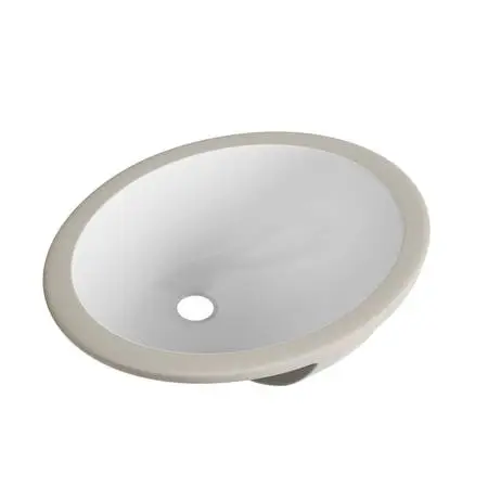 Undermount Bathroom Sink Oval, 14.75” x 11.5” (Interior Size) Oval Por
