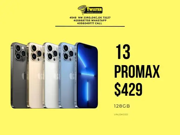 iPhone 13 Pro Max 128GB — Only $429 | Unlocked for Any Carrier | Twister Wirel