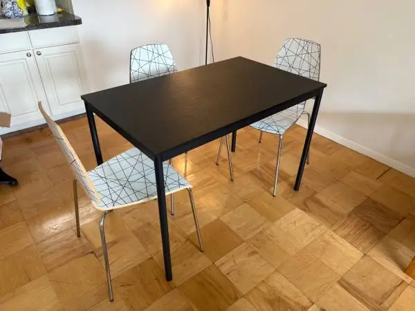 Dining table and chairs
