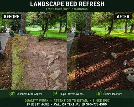 🌿 Bark Dust Installation & Landscape Bed Refresh