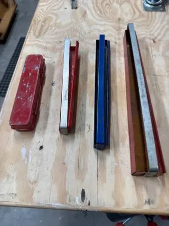 Vintage Metal Socket Organizers - Bright Red one is Snap-on