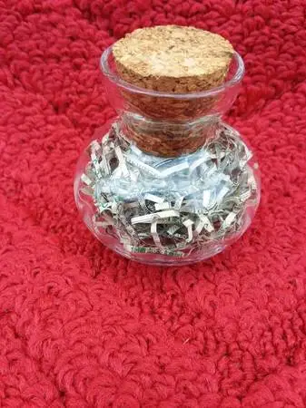 Shredded Money Bottle