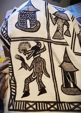 African Mud Cloth Tapestry/ Rug/ Wall hanging