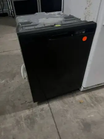 Black dishwasher