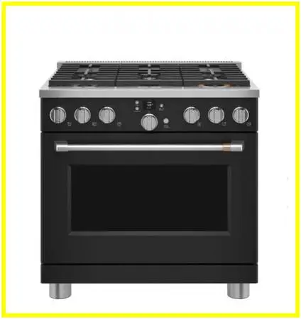 Café 36 Freestanding Dual Fuel True Convection Range Matte Black