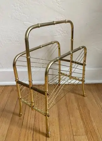 Vintage Metal Magazine Holder