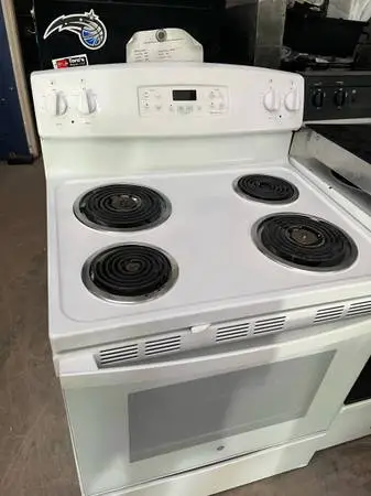 White Ge property manager special stove