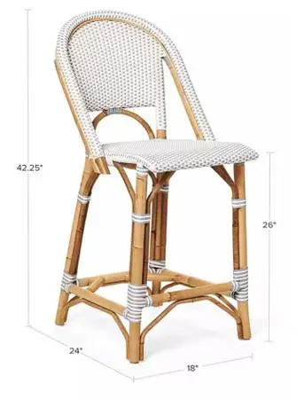 BEAUTIFUL RATTAN COUNTER CHAIR