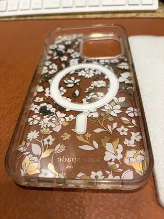 I PHONE 14 PRO MAX CASE ELEGANT SPARTKLING FLOWERS