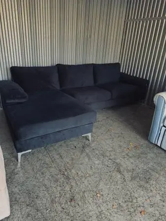 Sleek Contemporary Upscale Z Gallerie Sectional Sofa