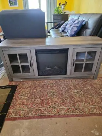 TV stand with heater