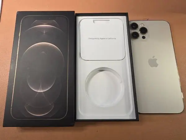 like-new iPhone 12 Pro Max 256GB in its original retail box
