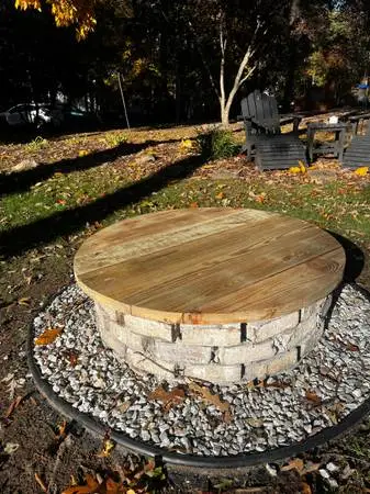 Round Fire Pit Cover