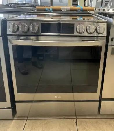 LG Slide Electric stove Stainless steel