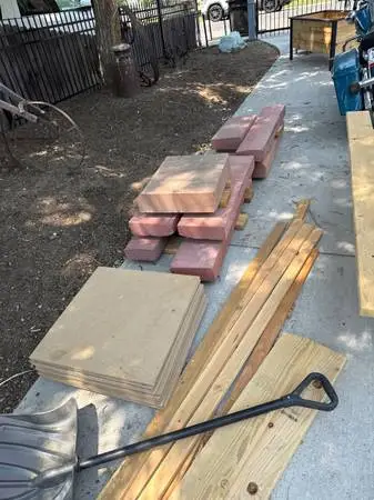 Various red bricks