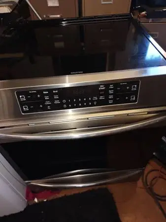 Stainless slide in Induction Range New was $1800
