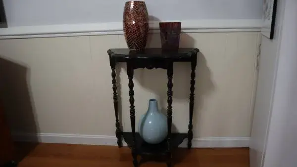 Antique Half Moon Wall Sofa Foyer Table Nice