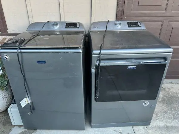 Maytag commercial technology washer and dryer.