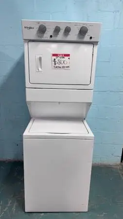 Whirlpool 27” stackable washer and dryer 20% off Discount