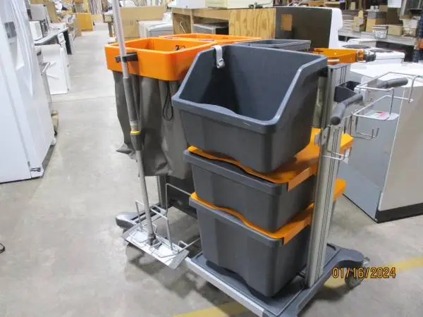 Wheeled Janitor Cart   #3856