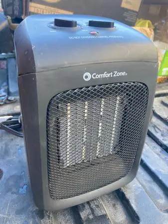 Heater 2,2,speed forced air,therm,quick heat,110V