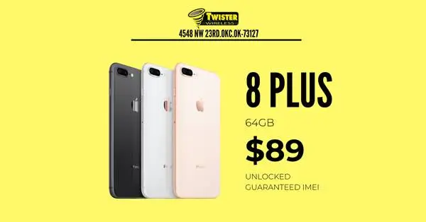 iPhone 8 Plus 64GB - Factory Unlocked - Guaranteed Clean IMEI | Twister Wireless