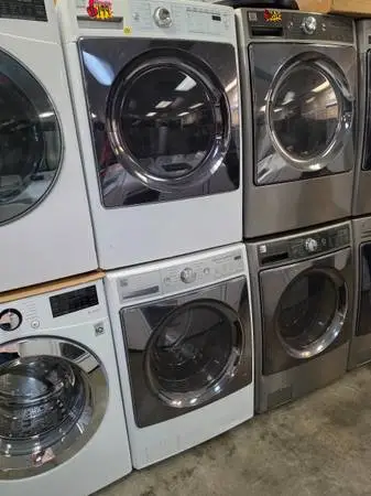 Kenmore steam white elite front load washer and gas dryer