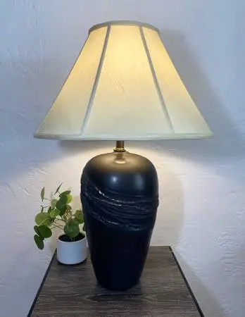 Black Ceramic Table Lamp