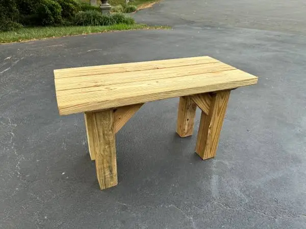 Custom Bench from Reclaimed Wood
