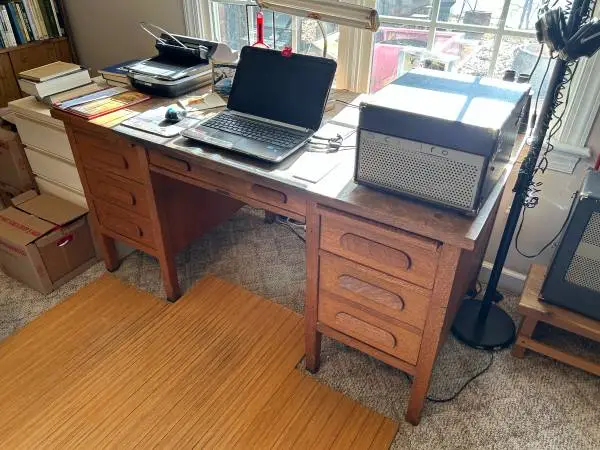 Oak Desk - Large - Joseph L. Shoemaker - Philadelphia - 1884 - 1900