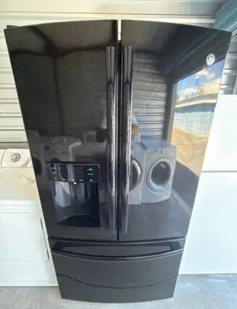 Ge French door refrigerator black