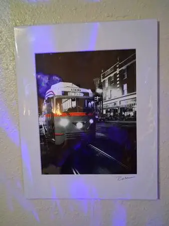 BEAUTIFUL SIGNED STREET CAR PHOTO